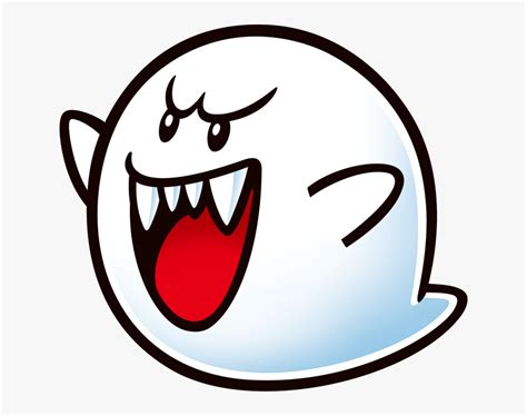 Boo 2d Shaded - Boo Super Mario 2d, HD Png Download - kindpng