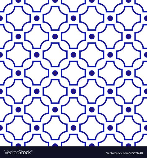 Chinese pattern blue and white Royalty Free Vector Image