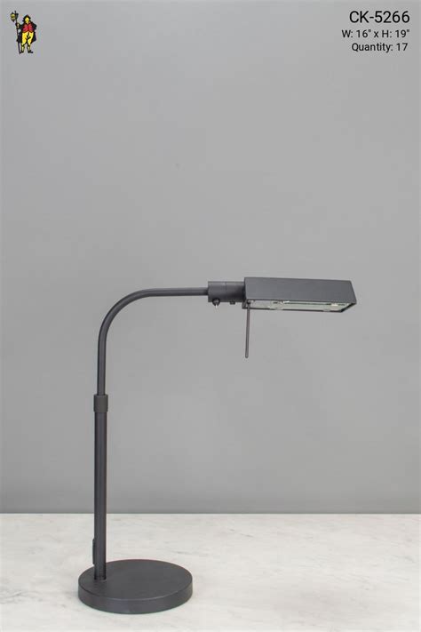 Adjustable Black Halogen Desk Lamp | Desk Lamps | Collection | City Knickerbocker | Lighting Rentals