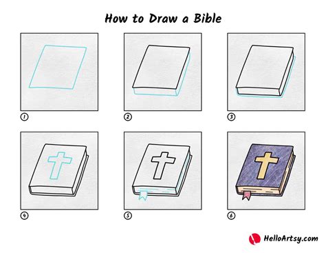 How to Draw a Bible - HelloArtsy