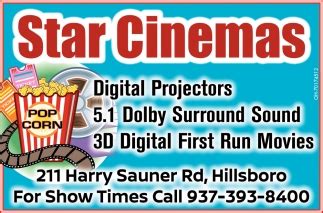 Digital Projectors, Star Cinemas - Hillsboro, Hillsboro, OH