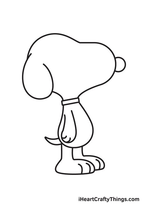 Snoopy Drawing — How To Draw Snoopy Step By Step