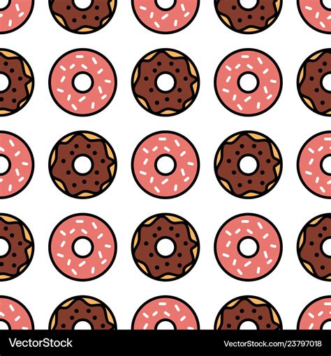 Donut Pattern Wallpaper