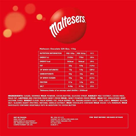 Maltesers Chocolate box 110g 5000159533546 | eBay