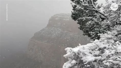 Grand Canyon snow makes national park look like winter wonderland