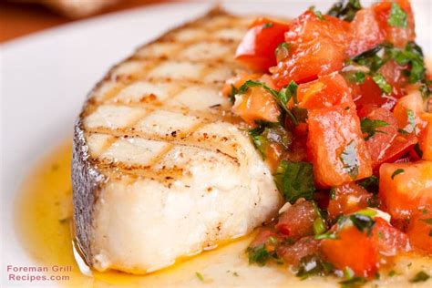 Grilled Halibut with Blistered Tomatoes and Arugula Foreman Grill Recipe