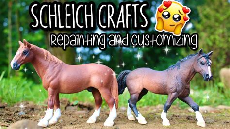 SCHLEICH CRAFTS WITH ME - White Markings Model Horses Tutorial - Fun ...