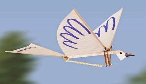 Rubberband Powered Ornithopter - HobbyPep | Rubber band toy, Flying toys, Airplane crafts