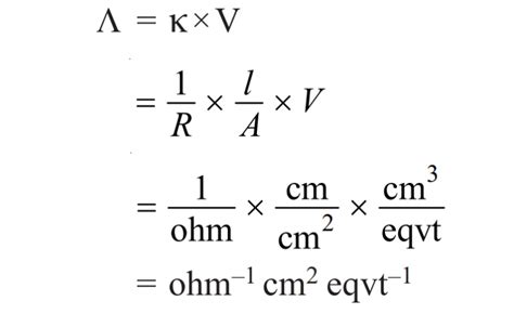 Equivalent conductance: Definition, unit, and formula - Chemistry Notes