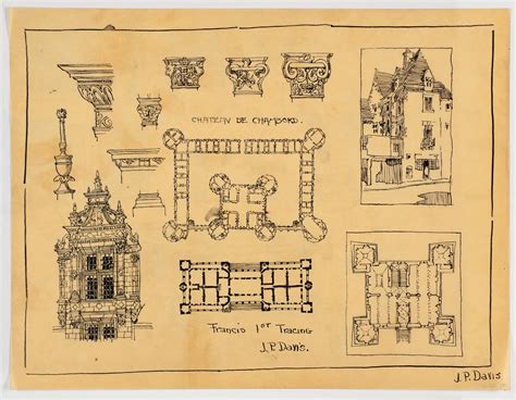 Chateau De Chambord Blueprints