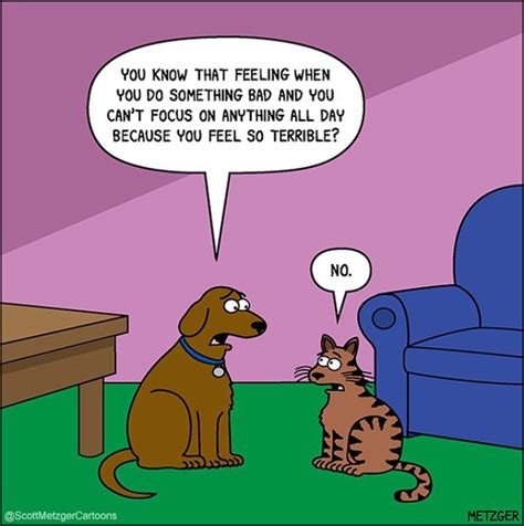 The Funniest Cat & Dog Cartoons by Scott Metzger