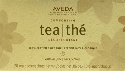 Aveda Organic Comforting Tea | Caffeine-Free, 20 Bags, 18g/0.06oz | Hot ...