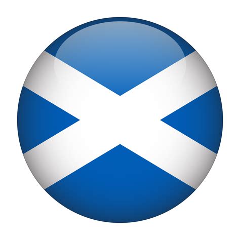 Scotland 3D Rounded Flag with Transparent Background 15272210 PNG