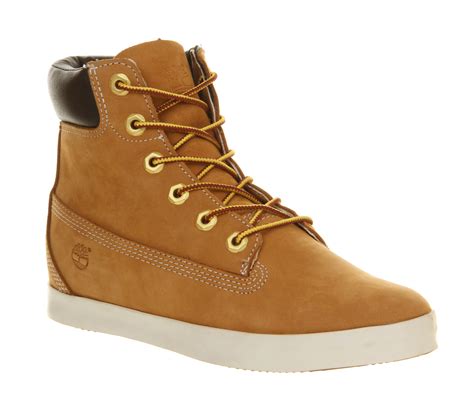 Womens Timberland Glastenbury 6 Inch Boot WHEAT NUBUCK Boots