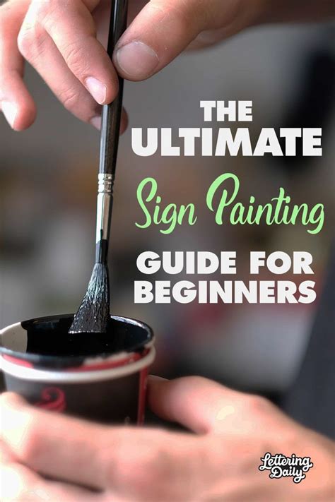 How To Learn Sign Painting (Step-By-Step 2022) | Sign painting lettering, Painted signs, Painted ...