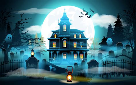 Halloween night background design vector 02 free download