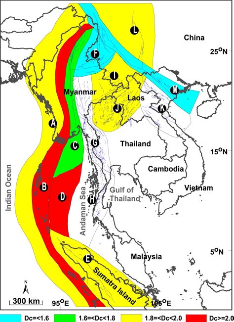 Earthquake frequency-magnitude distribution and fractal dimension in mainland Southeast Asia ...