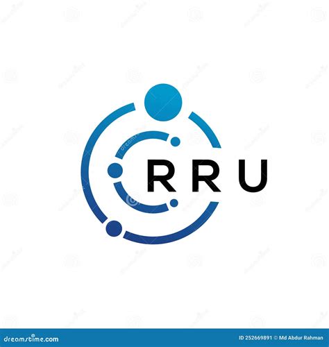 RRU Letter Technology Logo Design on White Background. RRU Creative Initials Letter it Logo ...