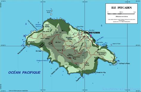 Pitcairn Island Map - pitcairn • mappery