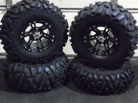 YAMAHA GRIZZLY 660 27" QUADKING ATV TIRE ITP SS212 BLK WHEEL KIT IRS1CA BIGGHORN | eBay