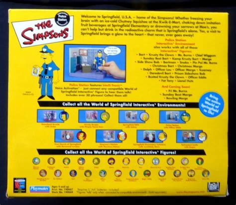 The Simpsons Police Station & Officer Eddie Interactive Box Set TV ...