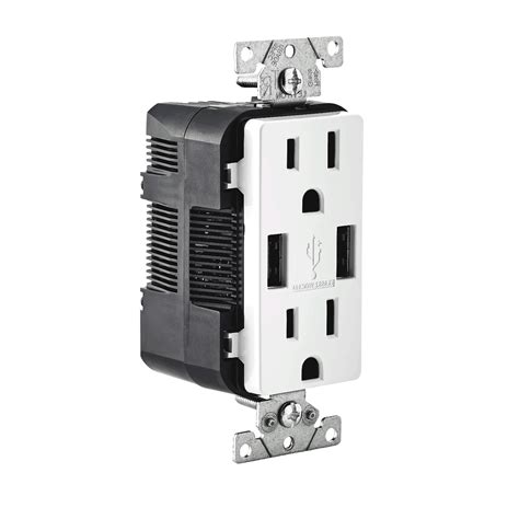 Leviton T5632 - USB Charger/Tamper-Resistant Duplex Receptacle