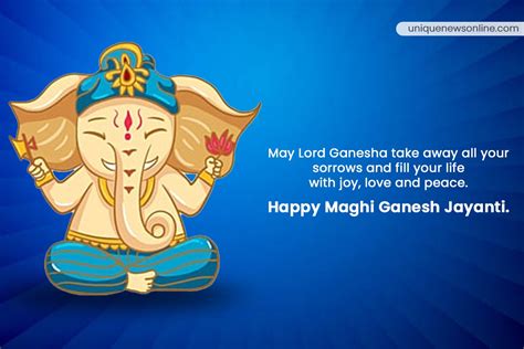 Maghi Ganesh Jayanti 2023 Wishes, Messages, HD Images, Greetings ...