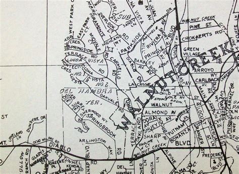 Walnut Creek CA (Jan 1956) | Map by Thomas Brothers Maps. | Flickr