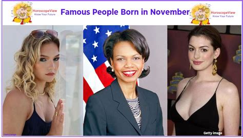 November Celebrities - Famous People Born in November