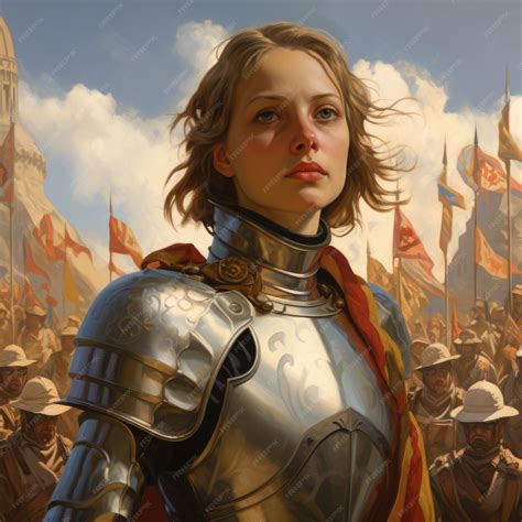 Premium AI Image | Joan of Arc The Maid of Orleans is a national heroine of France one of the ...