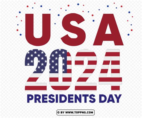 Free download | HD PNG 2024 presidents day usa design free png - Image ...