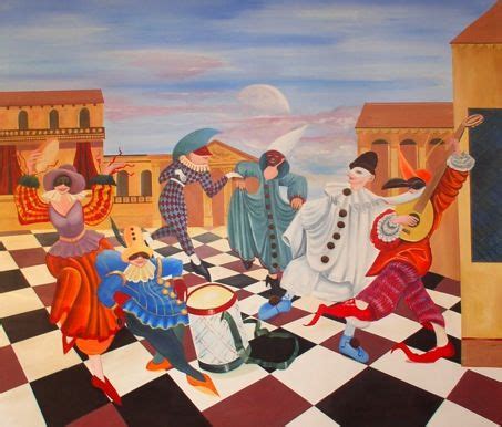 Scenarios and Personas: A New Take on Commedia Dell’ Arte | Commedia dell’arte, Mural art, Painting