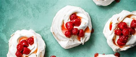 Mini Pavlova Recipe with Raspberry Syrup - olivemagazine