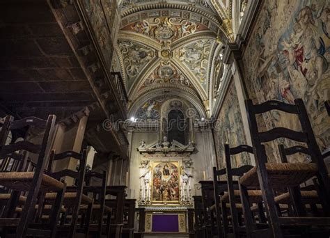 Bergamo, Italy - December 14, 2019: Interior of Basilica Di Santa Maria Maggiore. Stock Image ...