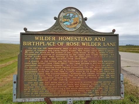 Marker for Almanzo & Laura Ingalls Wilder Homestead Land Claim just ...