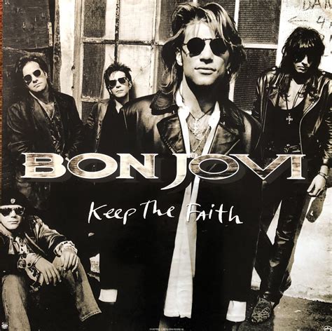 Bon Jovi – “Keep The Faith” album promo 24″x24″ | Buy Heavy Metal ...