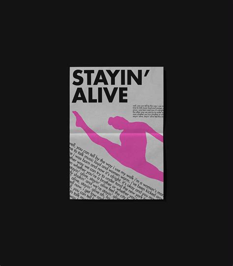 Poster Staying Alive on Behance