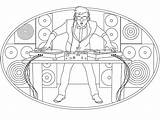 Cool Dj sketch template