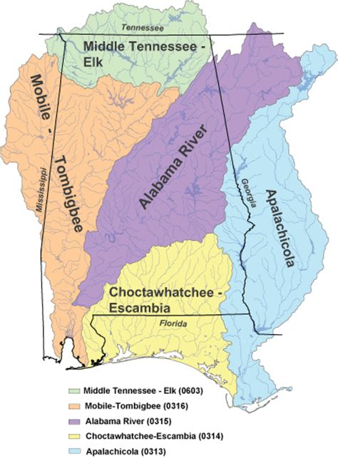 Tombigbee River Map