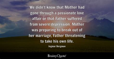 Ingmar Bergman - We didn't know that Mother had gone...