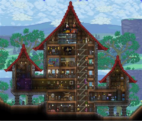 Big base consisting of joined towers : r/Terraria