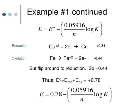 PPT - Cell Potential and Nernst Equation PowerPoint Presentation, free download - ID:3222476