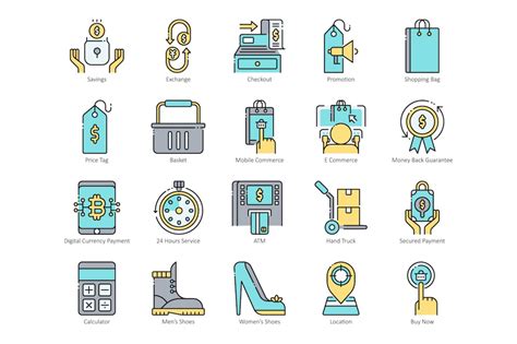 80 E-Commerce Icons - Design Cuts