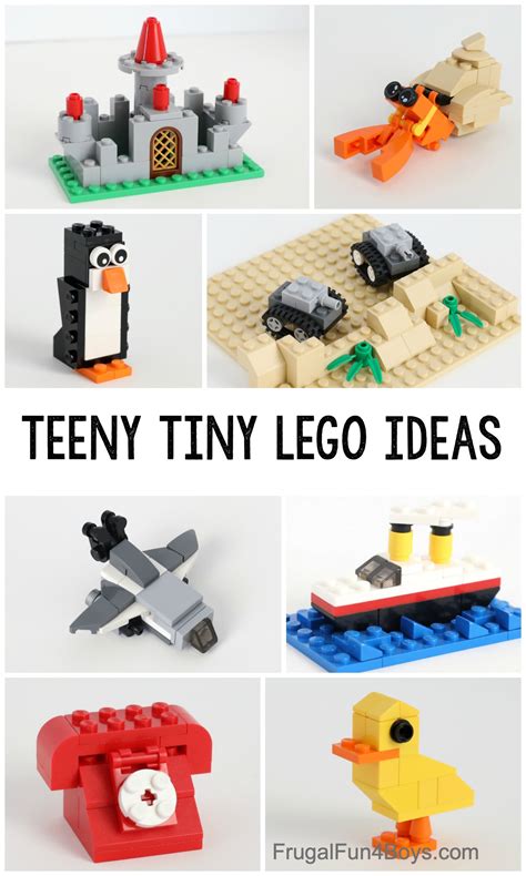 MORE Teeny Tiny Mini LEGO Projects - Frugal Fun For Boys and Girls