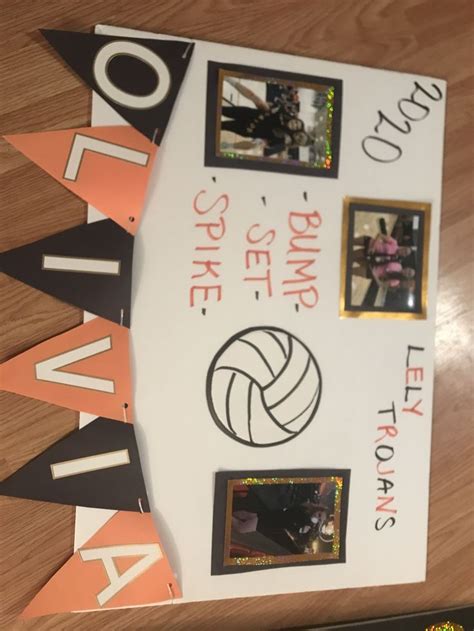 Senior Night Volleyball Poster Ideas