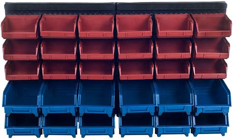 NEW 30 PCS WALL MOUNTED STORAGE BINS & BACKBOARD WT20761 – Uncle Wiener's Wholesale