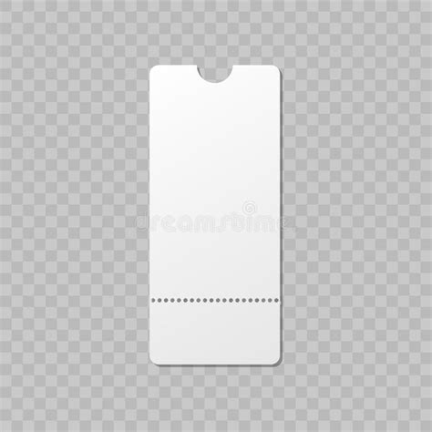 Blank Ticket Mockup Template. Movie Lottery Realistic Blank Tickets ...