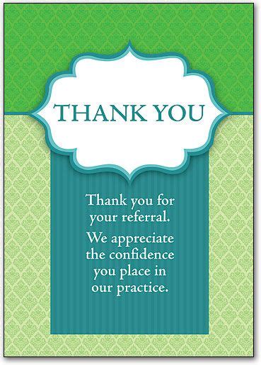 thank you for referral note - Google Search Referral Marketing, Marketing Gift, Dental Marketing ...