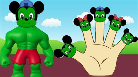 Mickey Mouse Clubhouse Finger Family Hulk