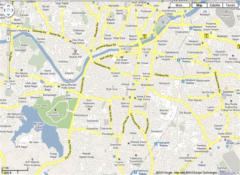 Hyderabad Old City Map - Hyderabad India Online